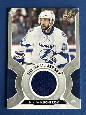 2017-18 Upper Deck UD Game Jersey GJ-NK Nikita Kucherov Tampa Bay Lightning - Image 1 of 2