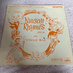 E712 Nursery Rhymes No5 with Uncle Mac, RARE 7"45rpm EP Very Good Plus Condition - Picture 1 of 4