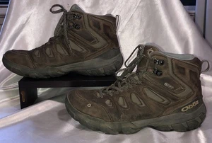 Oboz Hiking Boots Cordura BDry Waterproof Leather Brown Womens Size 10 Wide - Picture 1 of 10