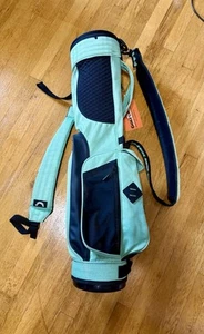 Jones Sport Utility Rover Golf Carry Bag Herringbone Pattern Teal - Picture 1 of 15