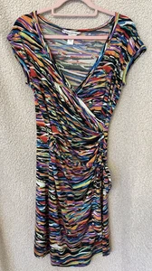 Diane von Furstenberg Stunning Silk Jersey Wrap Effect Boho Chic Dress Small - Picture 1 of 11