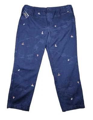 New Polo Ralph Lauren Men’s Pants  Size 2XB Elastic Waist Classic Fit Sailboats - Image 1 of 4