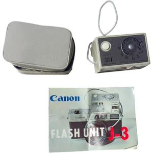 Vintage Canon Flash Unit Model J-3 With Case – External Flash Accessory - Picture 1 of 11