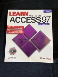 Learn Microsoft ACCESS 97 Introduction Learning CD Windows still FACTORY SEALED - Picture 1 of 3