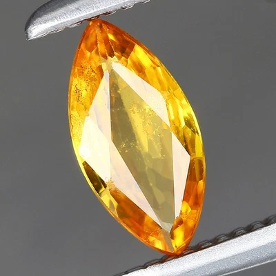 0.38ct 6.8x3.3mm Marquise Natural Yellow Sapphire Gemstone Songea, Tanzania - Image 1 of 4