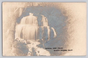 Crystal Drop Falls Shasta Springs ca. 1902 Private Mailing Card Postmarked Early - Bild 1 von 3