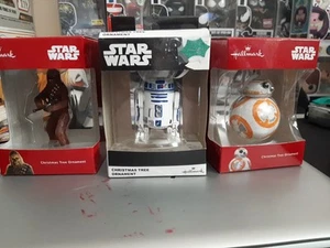 STAR WARS CHRISTMAS TREE ORNAMENT SET (3) - Picture 1 of 7