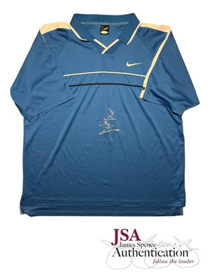 Camisa Polo Nike Challenge Court 1997 Autografiada por Andre Agassi ~ Certificado de Autenticidad JSA Foto 1 de 3