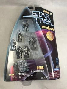 STAR TREK Strike Force BORG Assimilation Team Mini Figures Playmates 1997 NIP - Picture 1 of 15