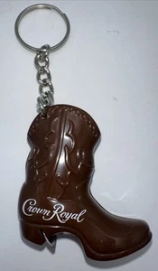 Crown Royal Brown Keychain Boot Bottle Opener Plastic - Picture 1 of 4