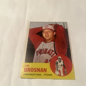 1963 Topps Jim Brosnan Cincinnati Reds Sehr guter Erhaltungszustand # 116 kostenloser Versand  - Bild 1 von 2