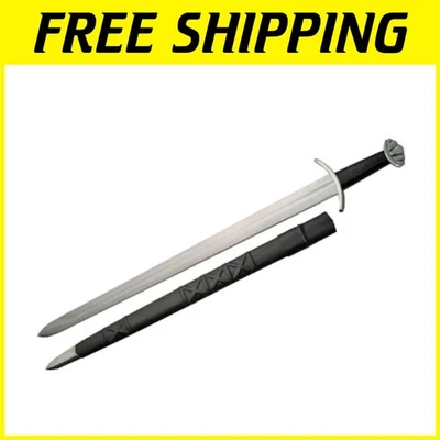 Espada vikinga histórica de 39 pulgadas con hoja y vaina de acero inoxidable Full Tang Foto 1 de 4