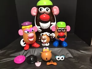 Mr Potato Head Large Super Spud Storage Container with 40 Pieces 2002 Hasbro - Picture 1 of 8