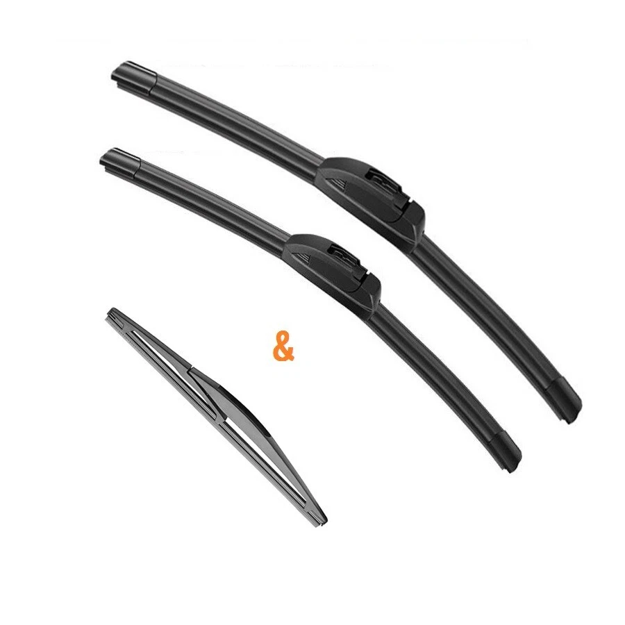 Front & Rear Windshield Wiper Blades For Mitsubishi ASX 2010-2020 OEM Quality - Image 1 of 4