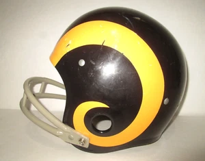 Los Angeles Rams Rawlings Football Helmet HNFL-N Youth Medium 2-Bar 1970s - Picture 1 of 9
