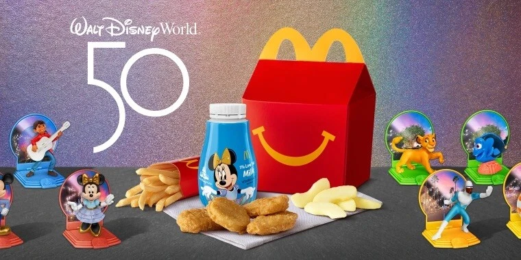 MCDONALDS WALT DISNEY WORLD 50 ANIVERSARIO HAPPY FOOD TOYS 2021 - JUEGO COMPLETO Foto 1 de 4