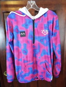Moto USA Youth Mesh Hoodie Bright Pink and Blue YXL - Picture 1 of 9