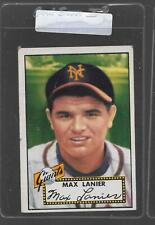 1952 Topps Baseball #101 MAX LANIER Giants 17891