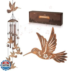 Hummingbird Wind Chimes for Outside, Gardening Gifts for Bird Lover, Women, M - Picture 1 of 5