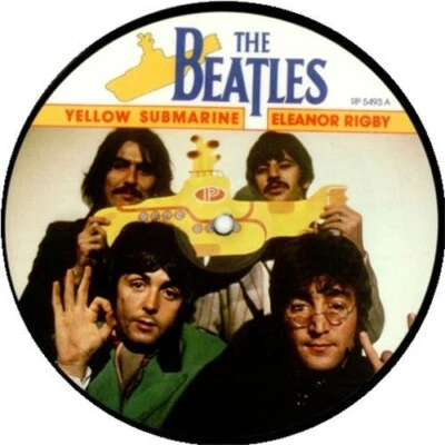 NEW Beatles Picture Disc Yellow Submarine Eleanor Rigby 7" Vinyl The 20th Anniv. - Image 1 of 2