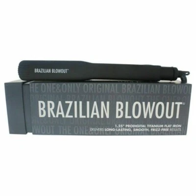 Plancha Brasileña Blowout Modelo 11T22 Prodigital Titanio 1.25" 110-240V/Gris Foto 1 de 4