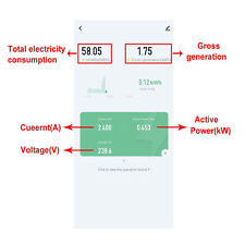 Solar PV Smart Energy Meter Bidirectional APP Real Time Monitoring AC100V-240V✪