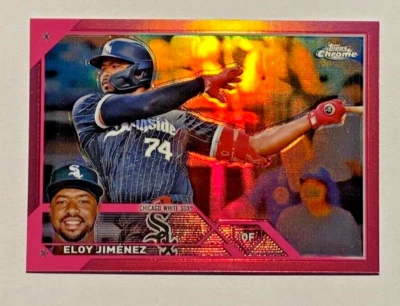 2023 Topps Chrome #34 ELOY JIMENEZ Pink Refractor WHITE SOX - Image 1 of 2