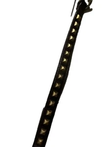 Dog Collar Leather Studs 18 Quality Color - Picture 1 of 5