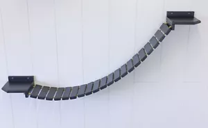 Katzenwand / Kletterwand / Wandpark! Hängebrücke 200x 20 cm, anthrazit (16swg) - Bild 1 von 5