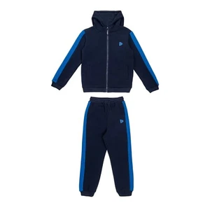 Donnay Kids Fleece Full Zip T Suit Tracksuit Sports Casuals Lightweight - Picture 1 of 21