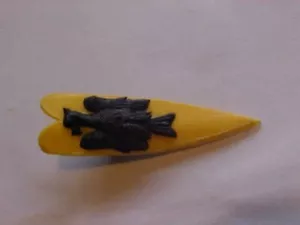 Timpo Knight Shield Yellow colour with Black Eagle Motif design, 1960s Very Good - Picture 1 of 11