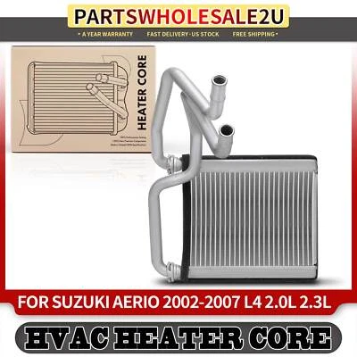 HVAC Heater Core for Suzuki Aerio 2002 2003 2004-2007 L4 2.0L 2.3L GAS Aluminum - Image 1 of 4