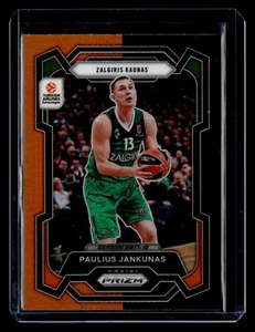 PAULIUS JANKUNAS 2023-24 Panini Prizm Euroleague Basketball ORANGE & BLACK SP - Picture 1 of 2