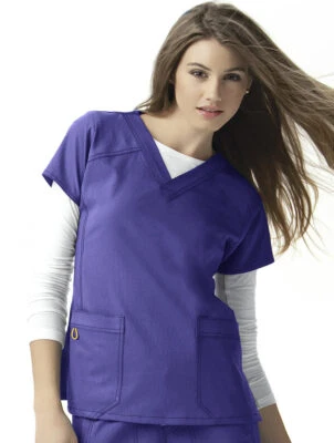Camisetas Médicas Wonder Wink Four Stretch 4 Para Mujer Cuello en V, Varias Tallas y Colores Foto 1 de 4