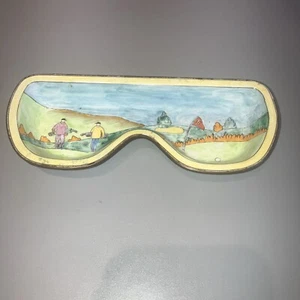 Kelvin Chen Enamel Hand Painted Eyeglass Tray Holder Golf Tennis 2001 No. 1284 - Picture 1 of 6
