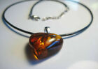Genuine Amber Beautiful Baltic Amber Necklace/Pendant Heart !!!