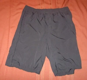 Pantalones cortos para mujer Lululemon negros, 83% nailon, 13% lycra, cintura elástica, talla 10, excelente en excelente condición - Imagen 1 de 5