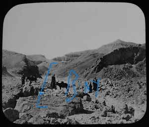 ENTRANCE OF THE VALLEY OF THE KINGS EGYPT C1890 Magic Lantern Slide PHOTOGRAPH - Picture 1 of 5