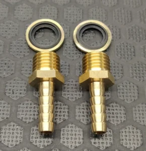 6mm hose barb tail - Brass - Picture 1 of 2