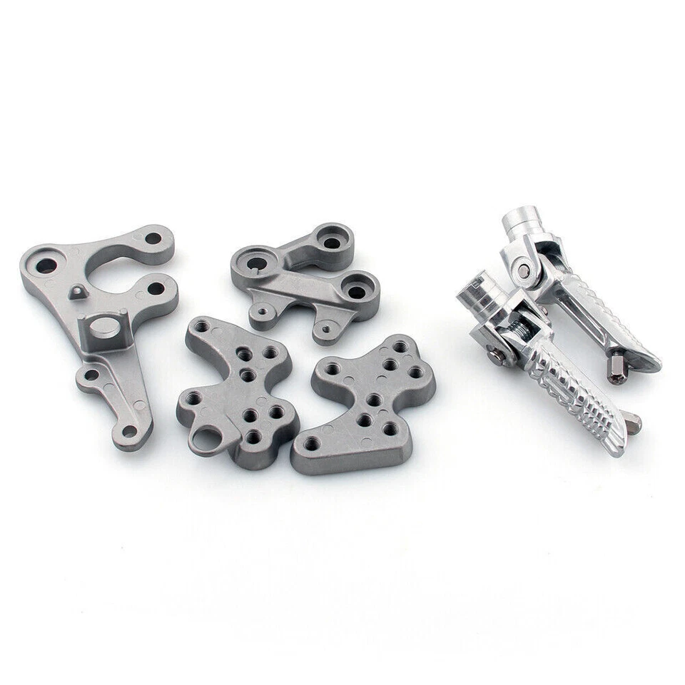 Front Rider Foot Pegs Rest Footrest Bracket Fit for Suzuki GSXR 1000 2005-2010 H Foto 1 de 4