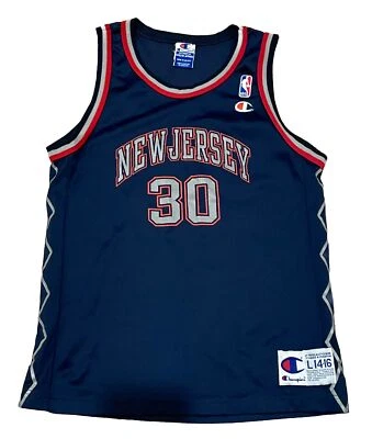 Kerry Kittles New Jersey Nets NBA Vintage Champion Jersey Youth L (14-16)🏈 Nova - Image 1 of 2