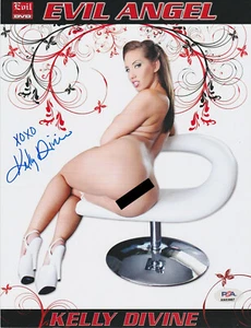 KELLY DIVINE Adult Star Signed 8.5x11 Promo Photo PSA/DNA Authentic Auto HOT! - Picture 1 of 2