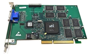 Vintage 3Dfx Voodoo3 1000 16MB AGP X2 Graphics Card - Compaq OEM 210-0383-001-A0 - Picture 1 of 12