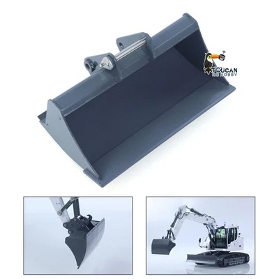 Metall Flachschaufel für 1:14 Hydraulik RC Bagger 914 Funksteuerung BaggerTeile - Bild 1 von 4