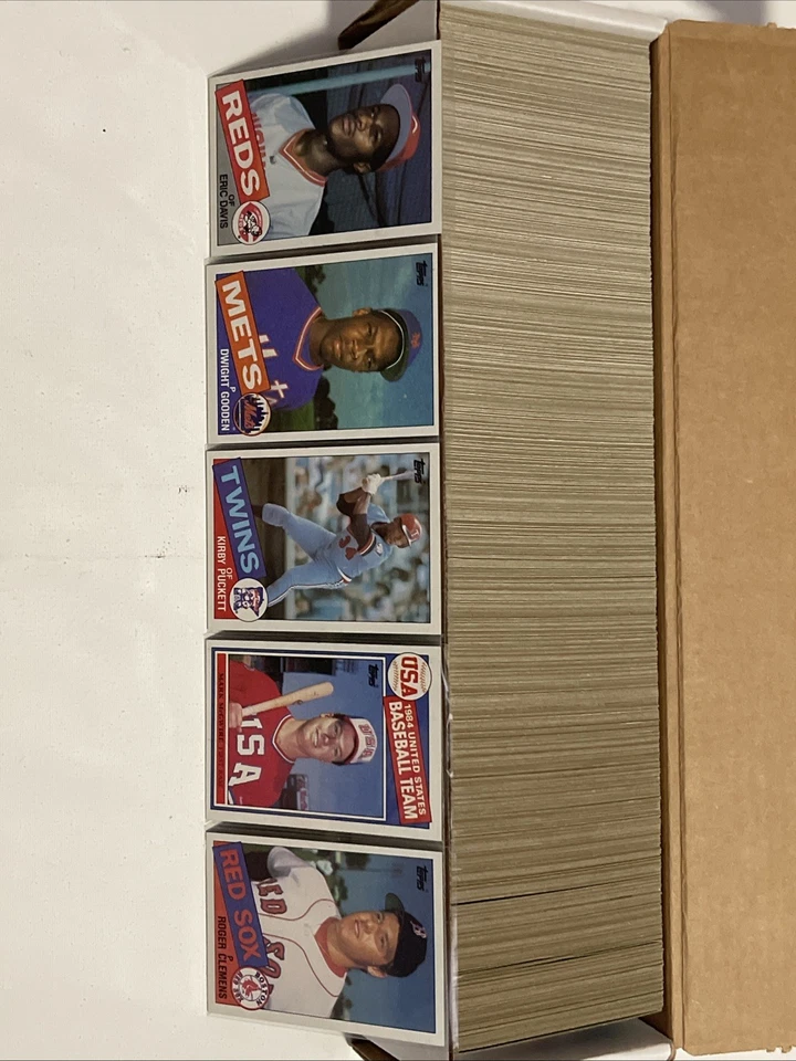 Juego de béisbol 1985 Topps 1-792 Gooden Kirby Puckett Roger Clemens McGwire Rookies Foto 1 de 1