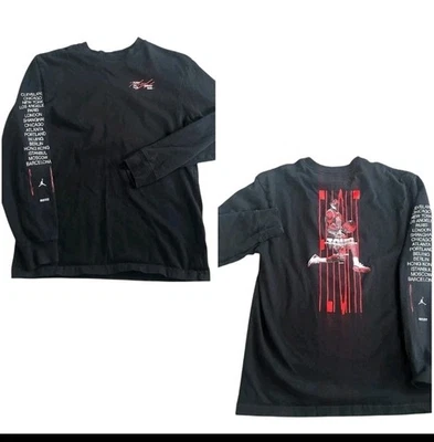 Nike Air Jordan Flight Tour 2022 Long Sleeve Tee Shirt Large Size  - Image 1 of 4