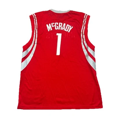 Camiseta deportiva de los Houston Rockets 2XL para hombre Tracy McGrady roja Reebok auténtica vintage Tmac Foto 1 de 4