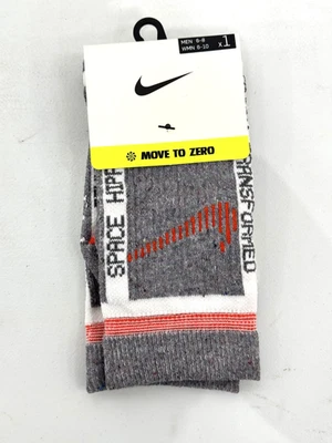Nike Sportswear Space Hippie Multiplier Crew Socks Gray Mens Size Medium 6-8 NWT - Image 1 of 4