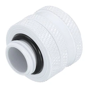 Water Cooling Tube Fitting G1/4" to 14mm ID Compression White with 1Gasket - Afbeelding 1 van 4