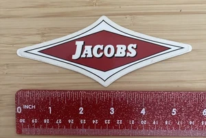 JACOBS Tavole da Surf Longboard Classic Red Diamond Vintage Surf ADESIVO - Foto 1 di 4
